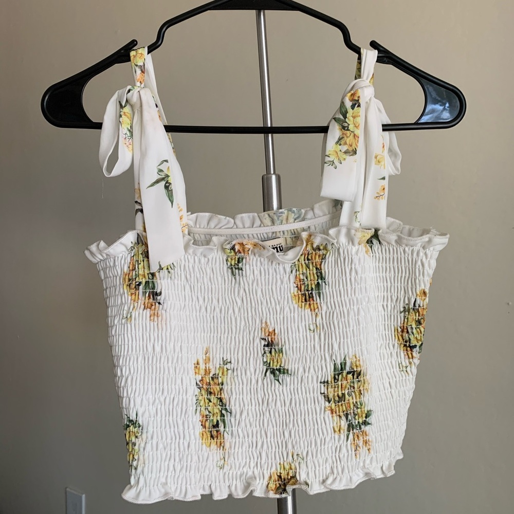 Antoinette Sunny Side Floral Smocked Top